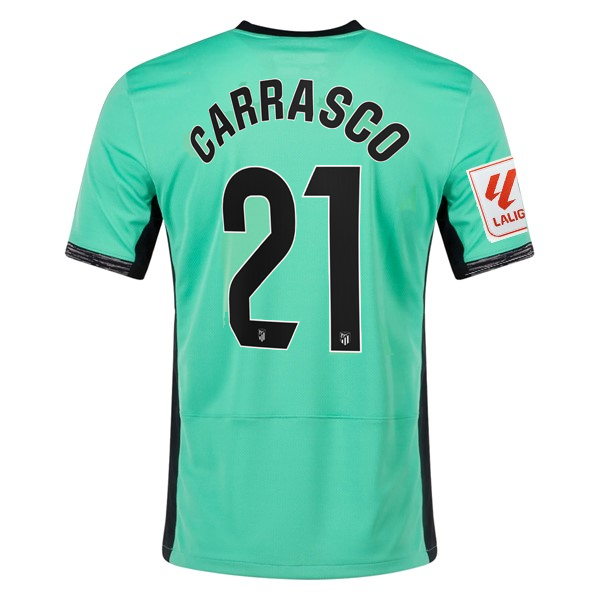 Image of Nike Atletico Madrid Yannick Carrasco Third Jersey w/ La Liga Patch 23/24 (Sprin