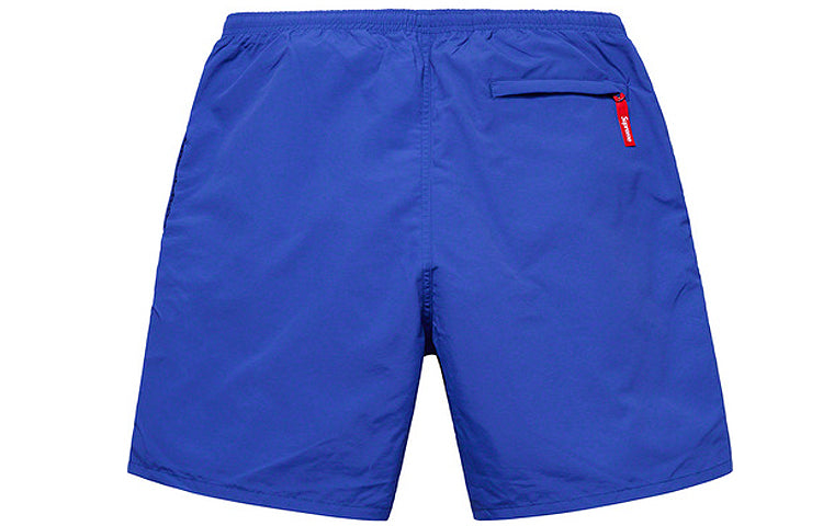 Supreme SS19 Nylon Water Short Solid Color Casual Shorts Royal blue SUP-SS19-104