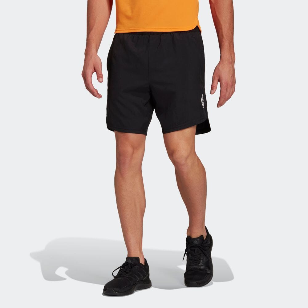 Men's adidas Casual Sports Breathable Logo Training Shorts Black HF7204