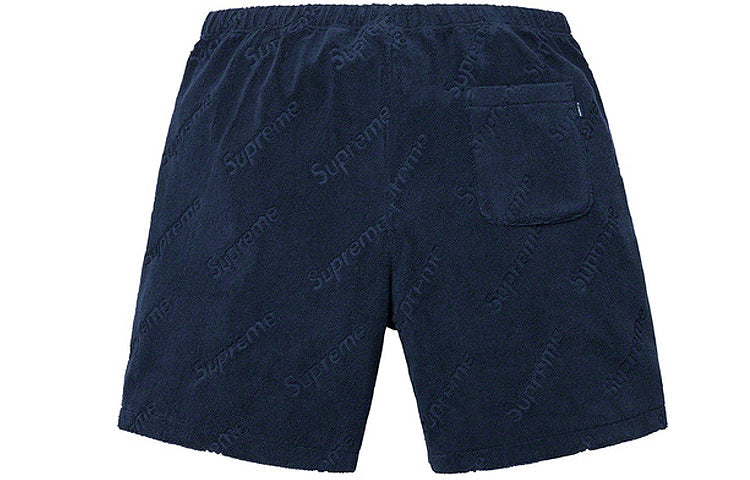 Image of Supreme SS19 Terry Jacquard Logo Short logo SUP-SS19-10446
