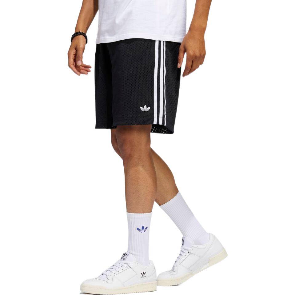 adidas Stripe Micro Mark Casual Straight Shorts Japanese Version Black HC2204