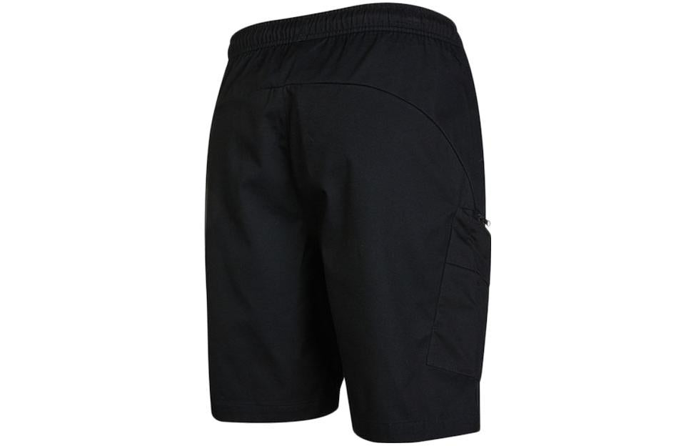 Image of Men's adidas Solid Color Logo Printing Casual Straight Shorts Black HM2984