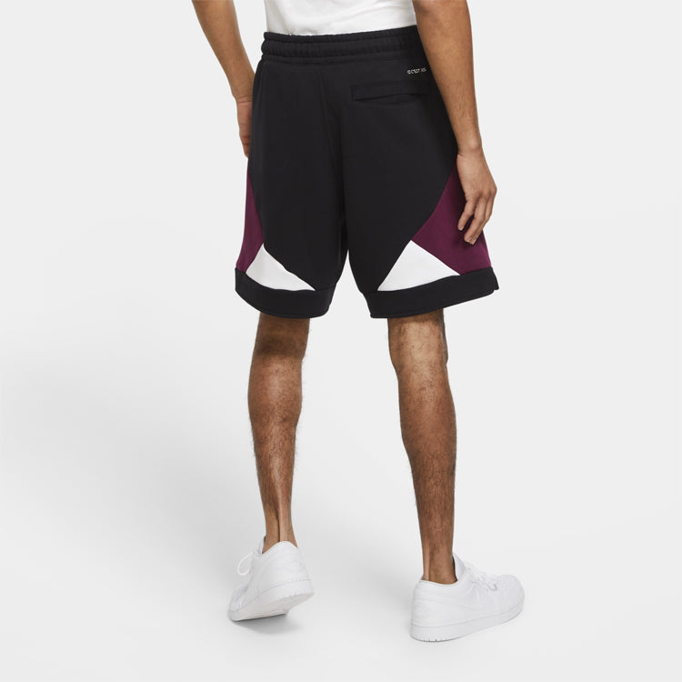 Image of Air Jordan Paris Saint-Germain Colorblock Casual Sports Shorts Black CK9759-010