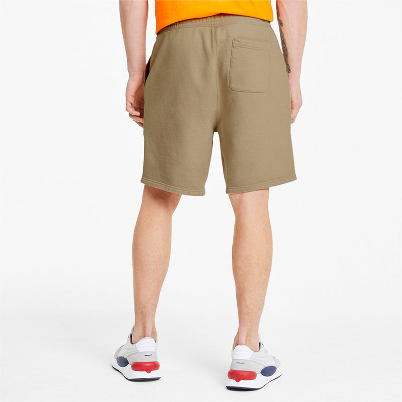 PUMA Solid Color Drawstring Casual Shorts Pebble Pattern 598524-69
