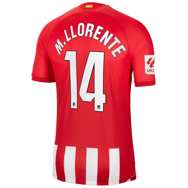 Nike Atletico Madrid Marcos Llorente Heimtrikot mit La Liga Patch 23/24 (Sport R