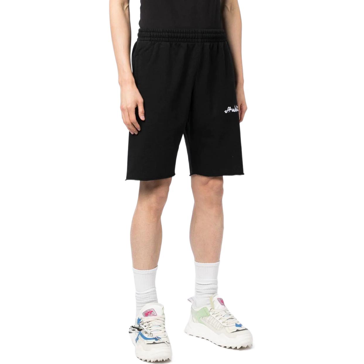 Image of Off-White Script Logo Track Shorts OMCI006F22FLE0033100