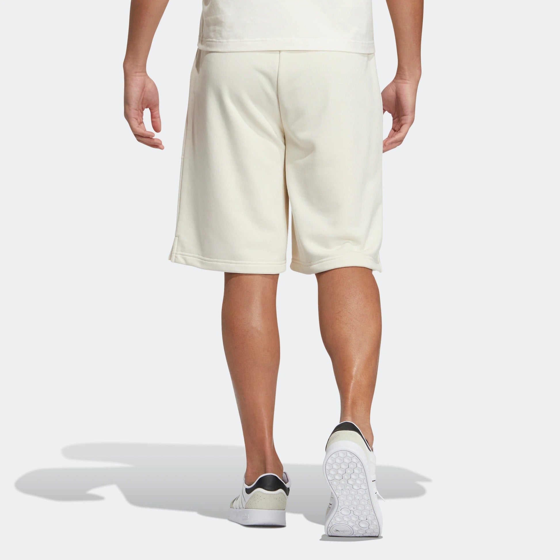 adidas neo Solid Color Lacing Casual Straight Shorts Unisex White HS6820