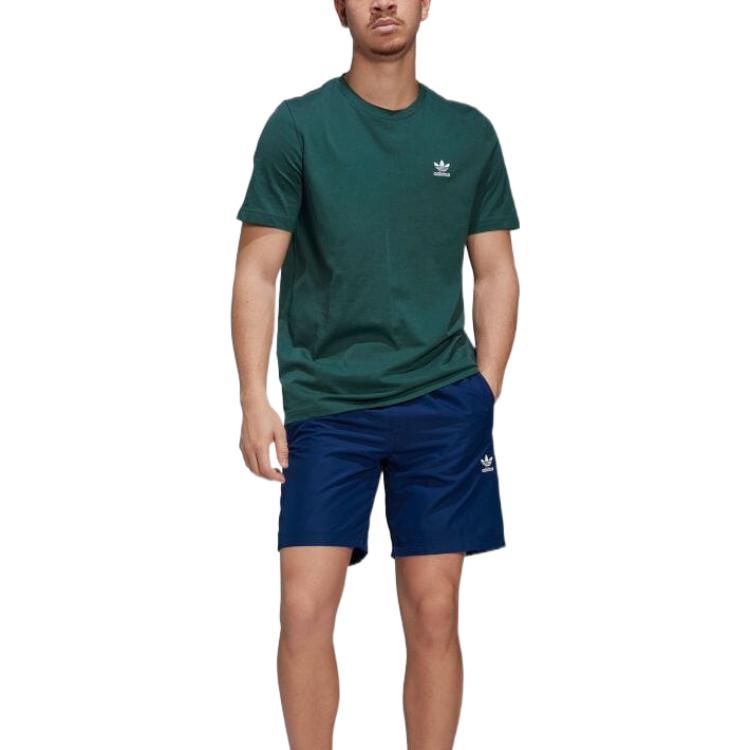 Image of Men's adidas originals Solid Color Logo Elastic Waistband Casual Sports Shorts B