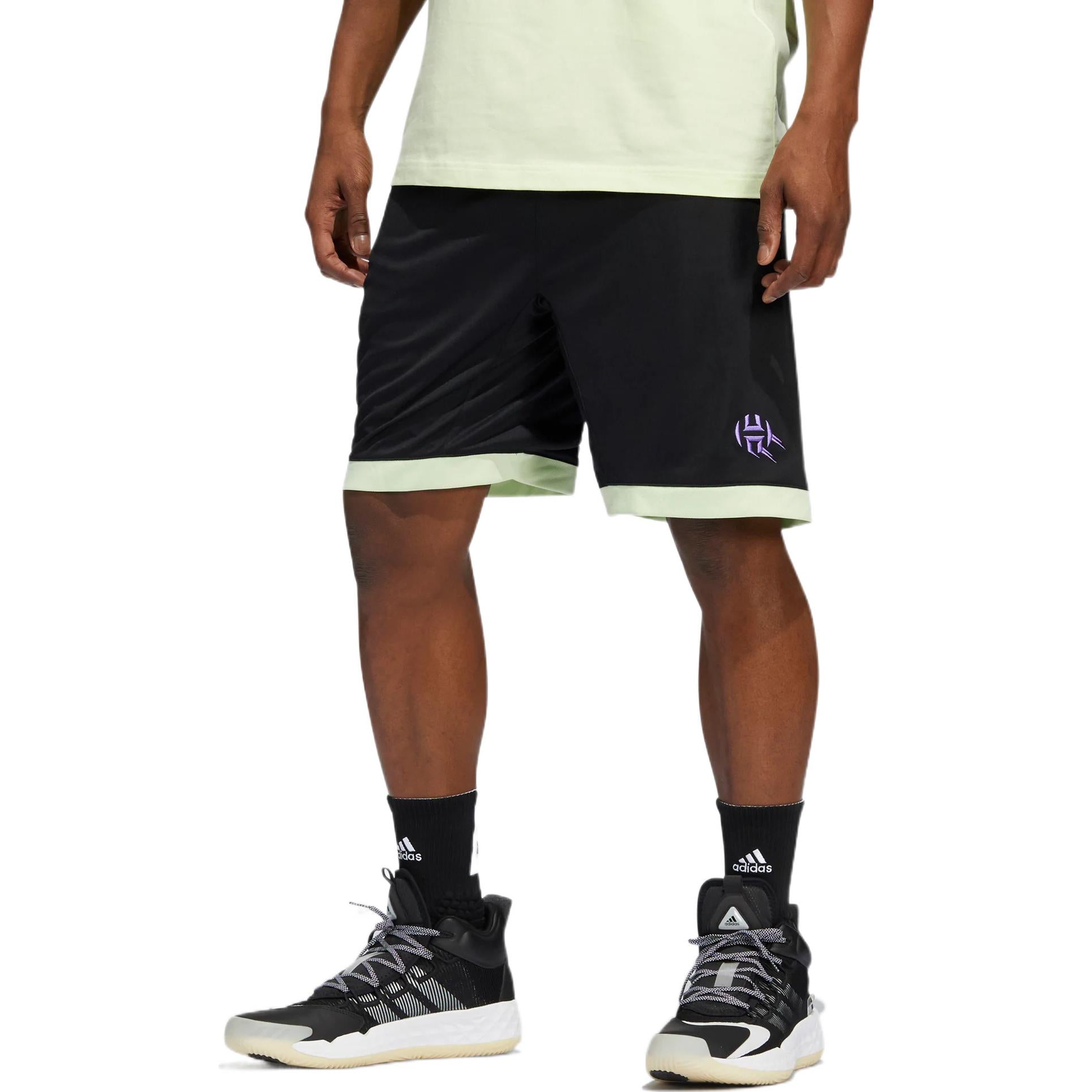 Image of Men's adidas Hdn Avatar S James Harden Logo Basketball Sports Shorts Black H6229