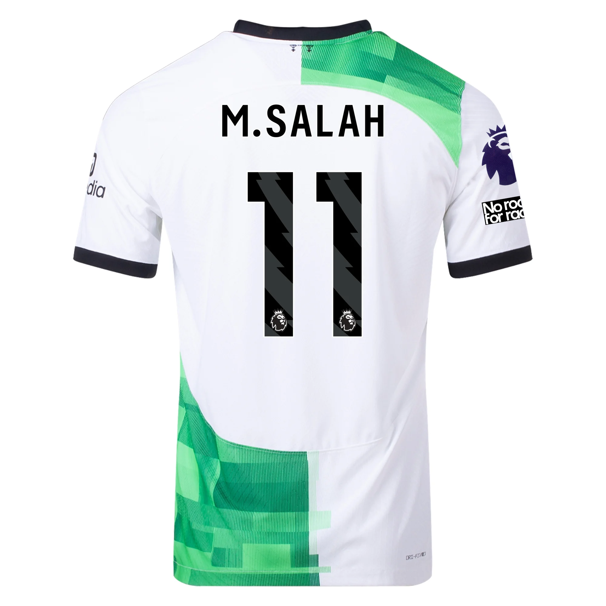 Image of Nike Liverpool Authentic Mohamad Salah Match Away Jersey w/ EPL + No Room For Ra