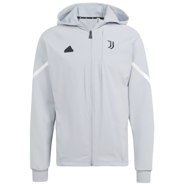 Image of adidas Juventus D4GMD Full Zip Hoodie 23/24 (Halo Silver)