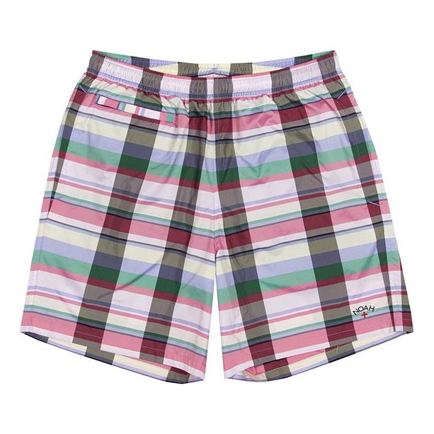 Image of adidas originals x NOAH Water Repellent Shorts waterproof Plaid Red GE1261