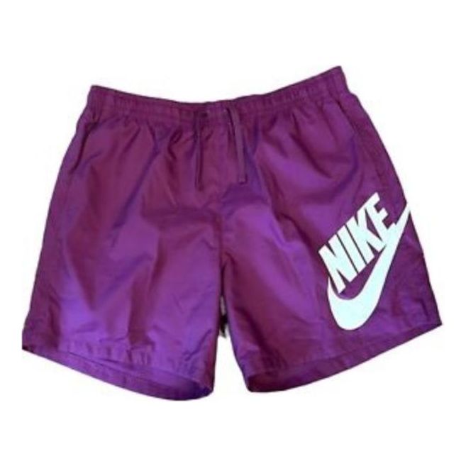 Image of Nike Sportswear Logo Woven Shorts 'Violet' CV9302-503