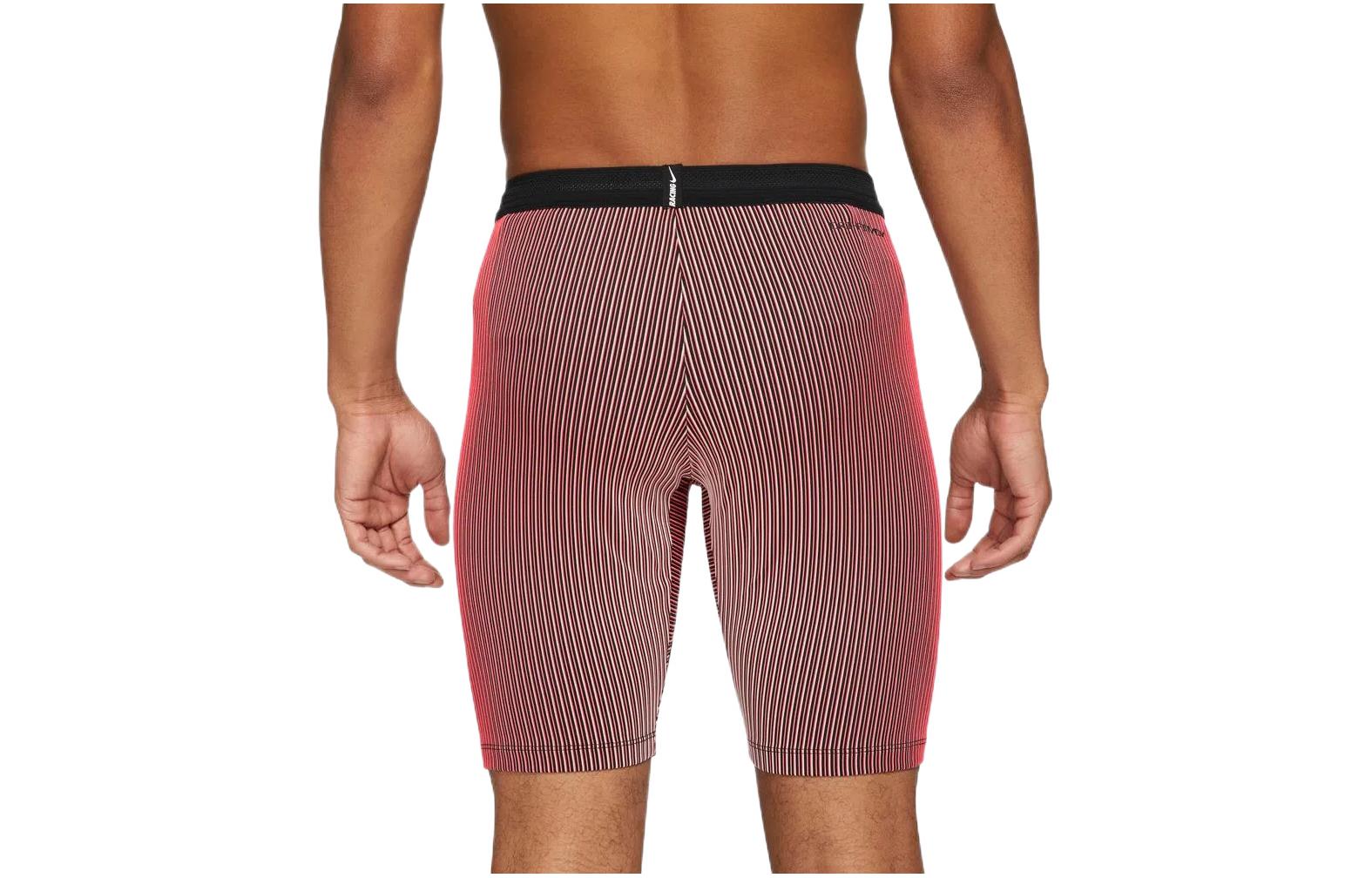 Image of Nike Stripe Logo Straight Sports Shorts Red DA1429-014