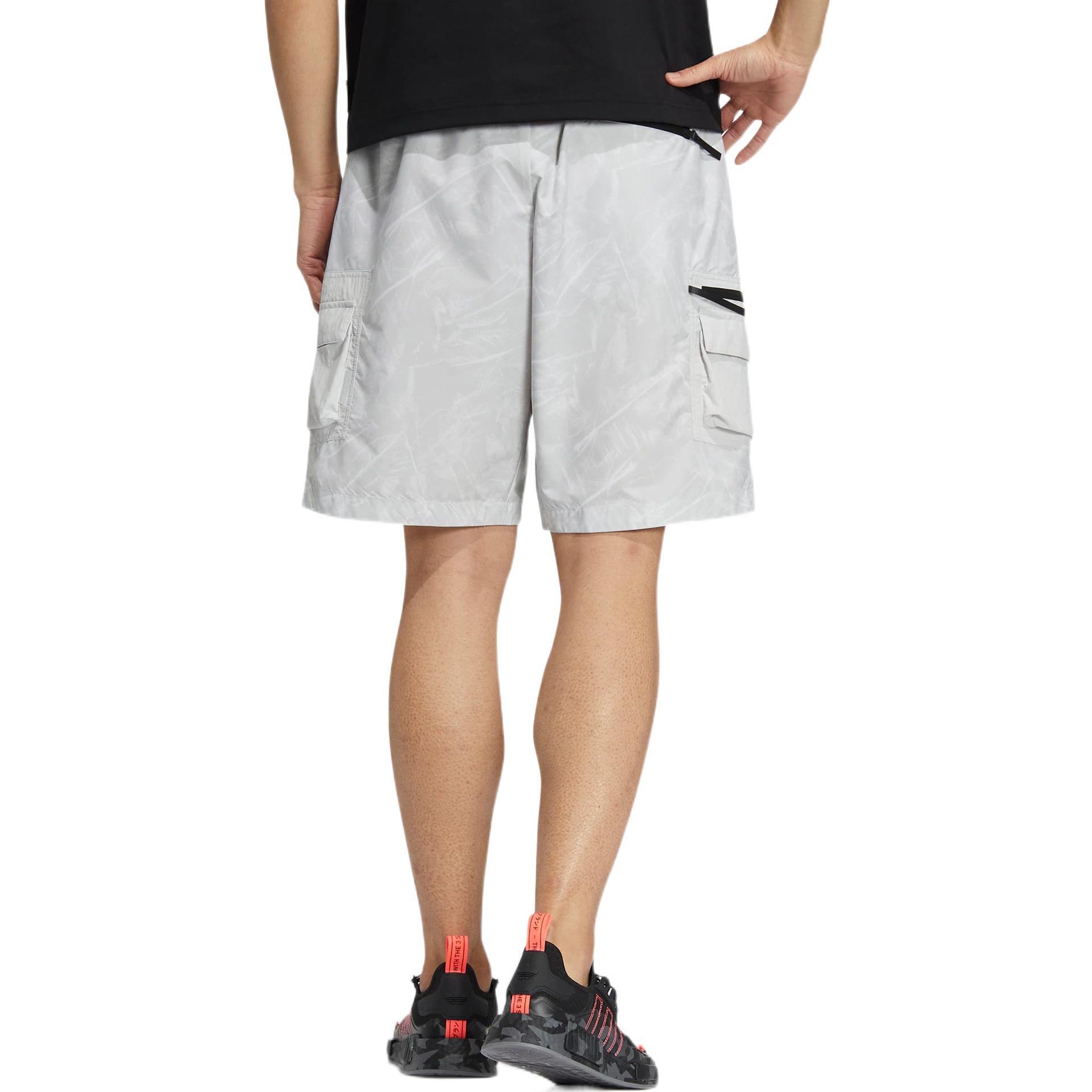 adidas Gradient Straight Loose Sports Shorts light grey HS7289