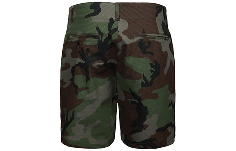 Image of Nike Sb Flex Camouflage Skateboard Shorts Olive Green CK1103-222