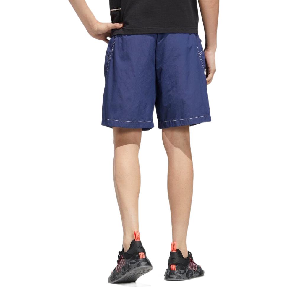 Image of adidas originals Solid Color Casual Sports Shorts Blue HM8003