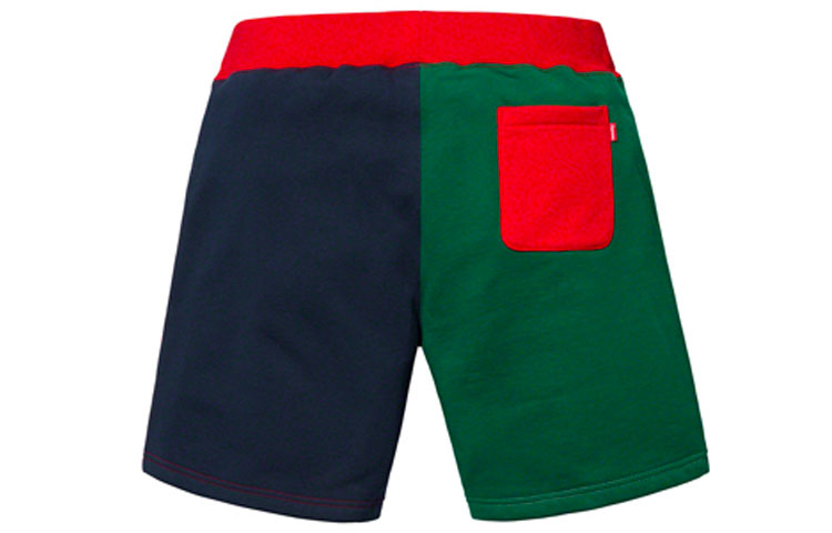 Image of Supreme SS19 S Logo Colorblocked Sweatshort Red S SUP-SS19-311