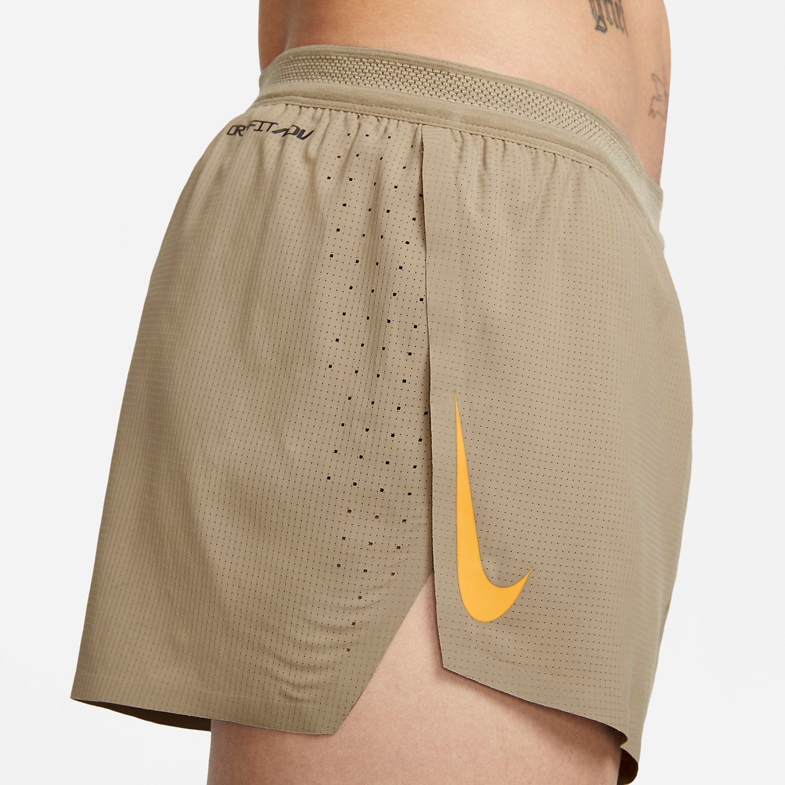 Image of Nike AeroSwift Running Shorts 'Tan' CJ7838-247