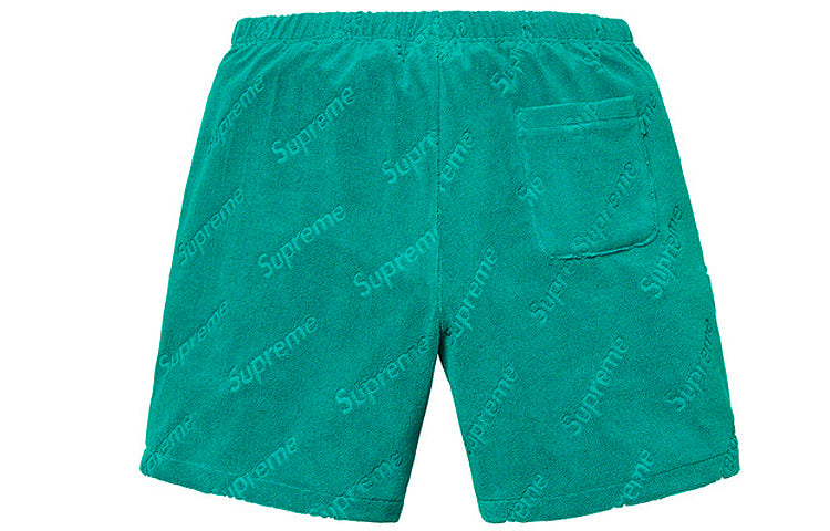 Image of Supreme SS19 Terry Jacquard Logo Short logo SUP-SS19-10448