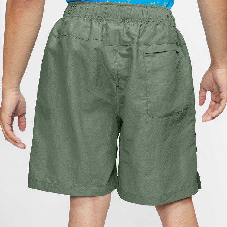 Image of Men's Air Jordan 23 Engineered Multiple Pockets Loose Cargo Sports Shorts 'Milit
