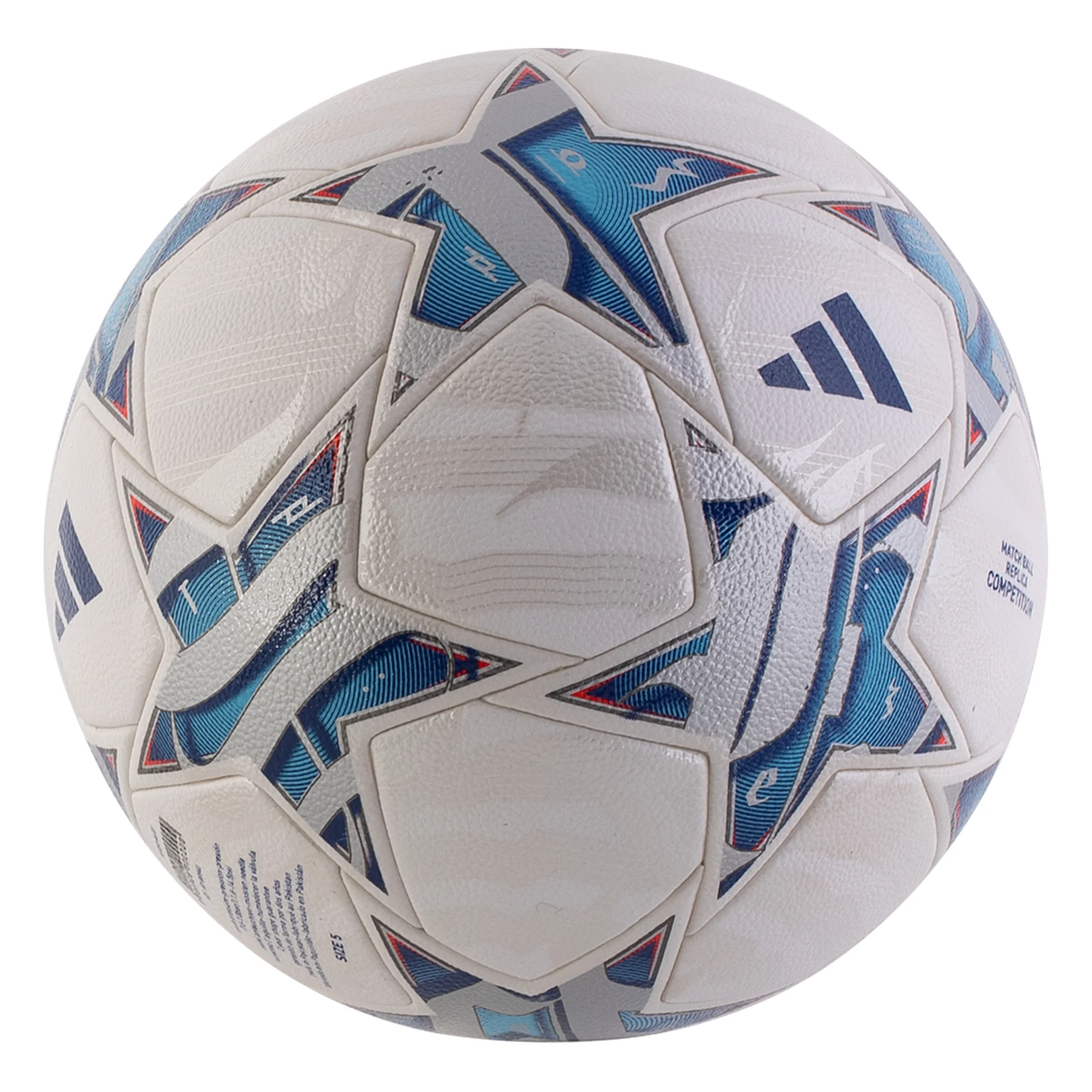 Adidas Champions League Competition Ball 23/24 (White/Silver Metallic)