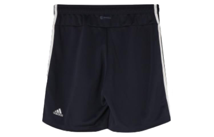 Image of Men's adidas Stripe Printing Sports Shorts Black White FM5316