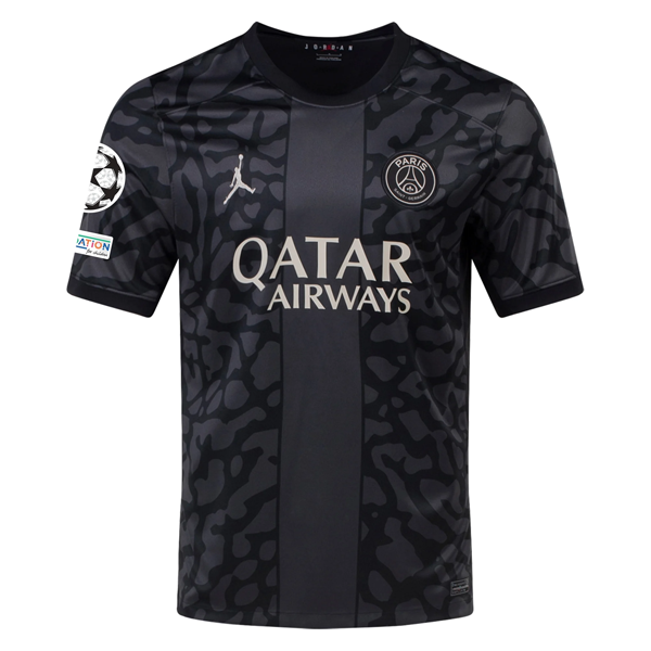 Nike Paris Saint-Germain Third Jersey w/ Champions League Patches 23/24 (Anthrac