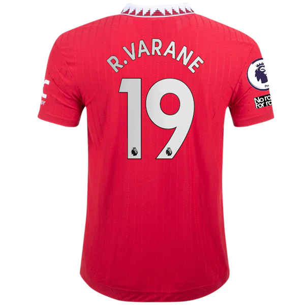 Image of adidas Manchester United Authentisches Raphael Varane Heimtrikot mit EPL + No Room F