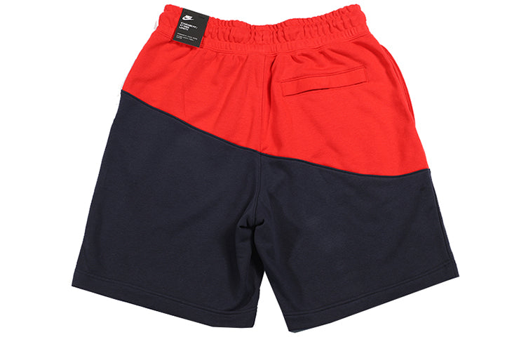 Image of Nike Sportswear Swoosh Small Sports Shorts Blue Red BV5310-657