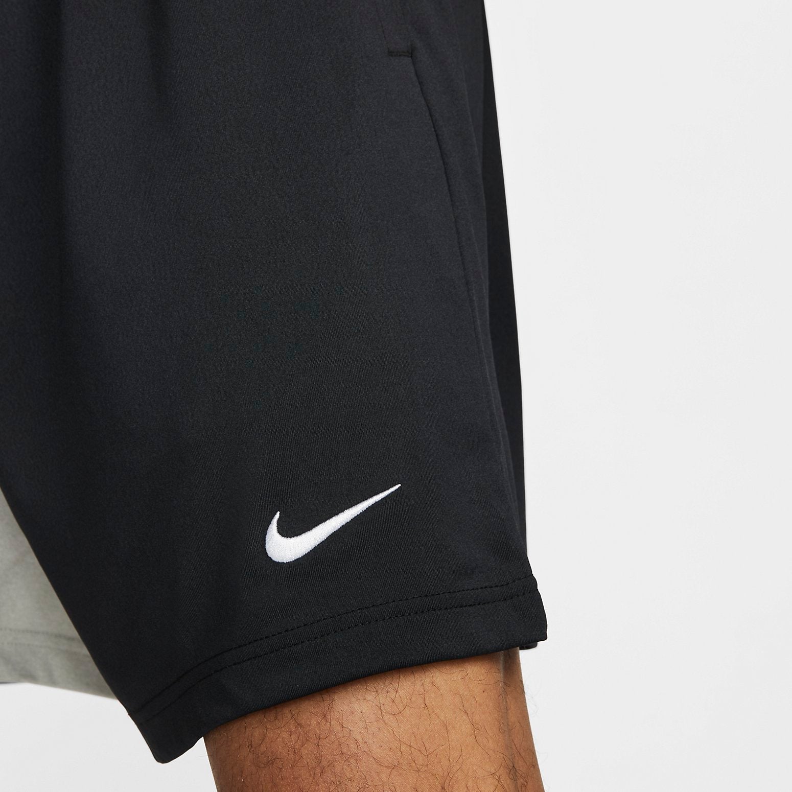 Image of Nike Dri-FIT Basketball Shorts 'Grey White Black' DH7164-052