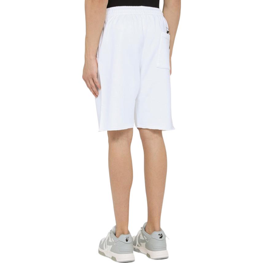 Men's OFF-WHITE SS22 Solid Color Shorts Version White OMCI012C99FLE0010110