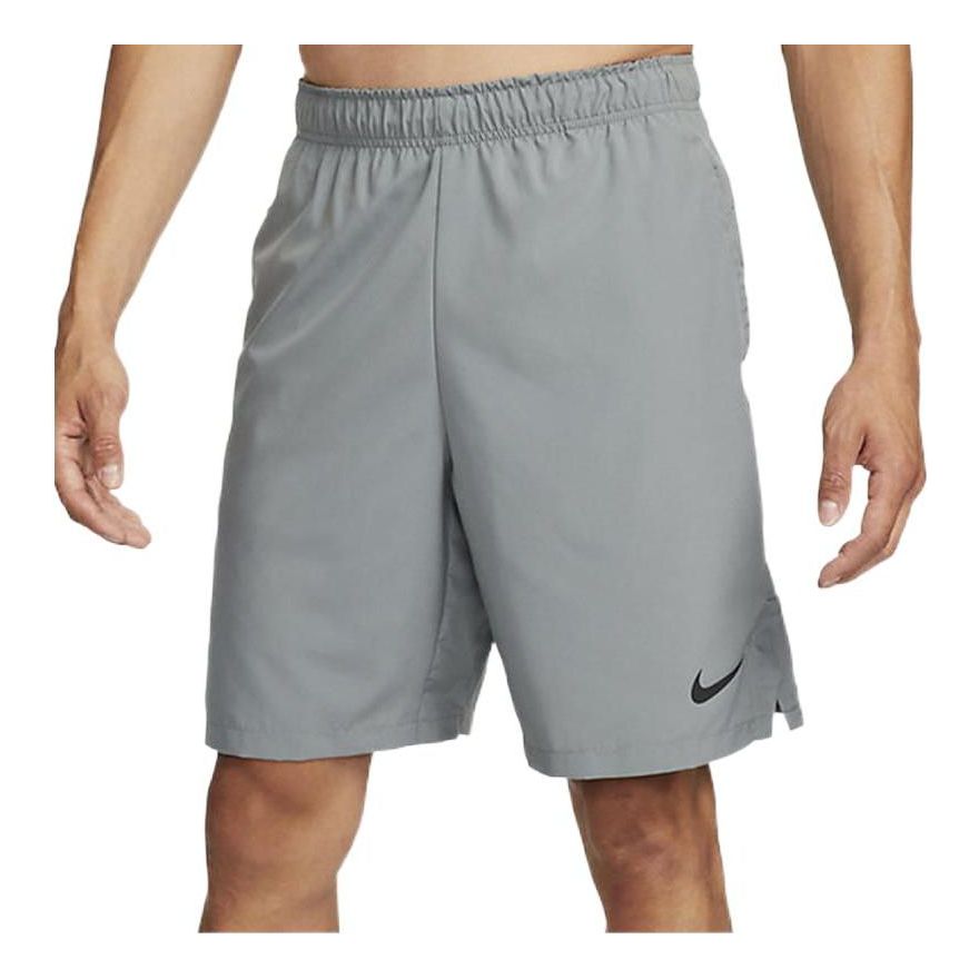 Herren Nike Gym Sports Shorts mit geradem Bein und einfarbigem Logo Grau DQ1894-084