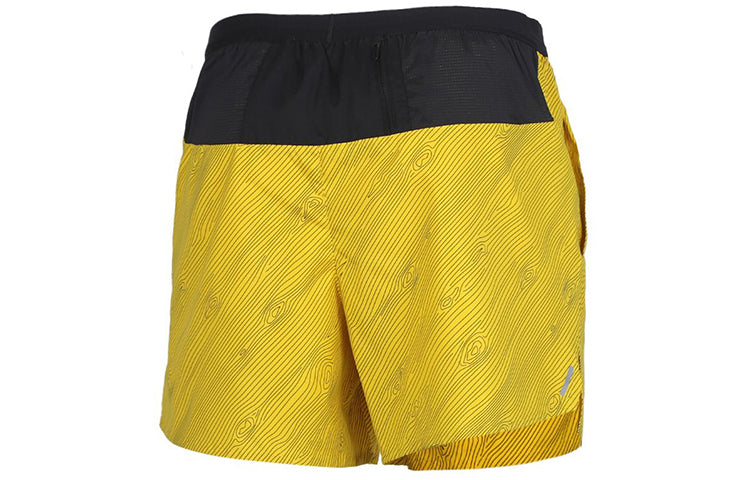 Nike Flex Stride 5 Trail Dri-FIT Pattern Running Shorts Black Yellow Blackyellow