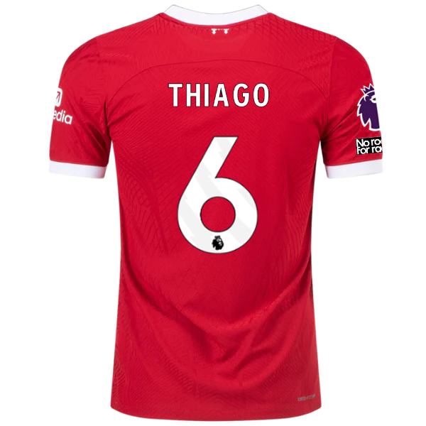 Nike Liverpool Authentic Thiago Vaporknit Match Home Jersey w/ EPL + No Room For
