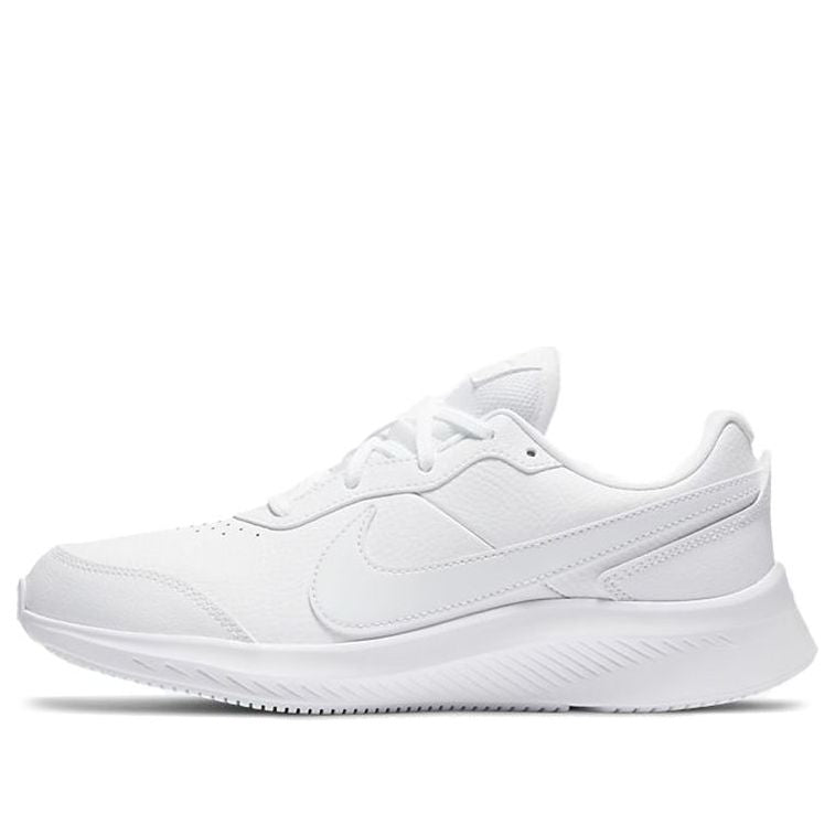 (GS) Nike Varsity Leather 'Triple White' CN9146-101