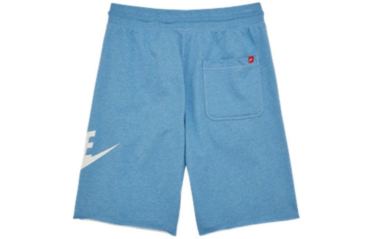 Image of شورت رياضي كاجوال رجالي من Nike Large Logo French Terry Athleisure باللون الأزرق AT5268-4