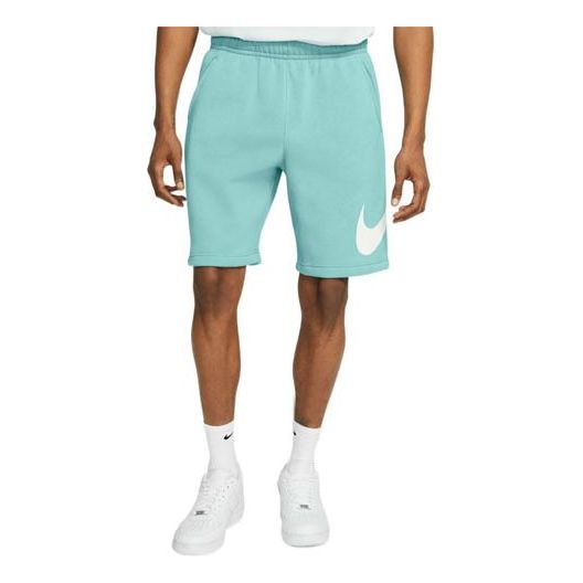 Image of Men's Nike Logo Drawstring Athleisure Casual Sports Shorts Blue BV2721-382