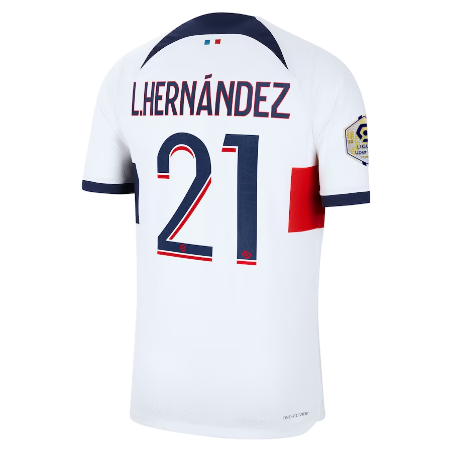 Nike Paris Saint-Germain Authentic Lucas Hernandez Hakimi Match Vaporknit Away J