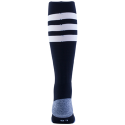 Image of adidas 3 Stripe Hoop Sock (Black/White)