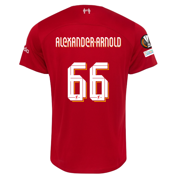 Image of Nike Liverpool Trent Alexander-Arnold Home Jersey w/ Europa League Patches 23/24
