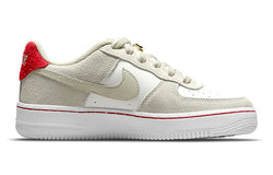 Image of (GS) Nike Air Force 1 LV8 S50 'Light Stone University Red' DB1561-100