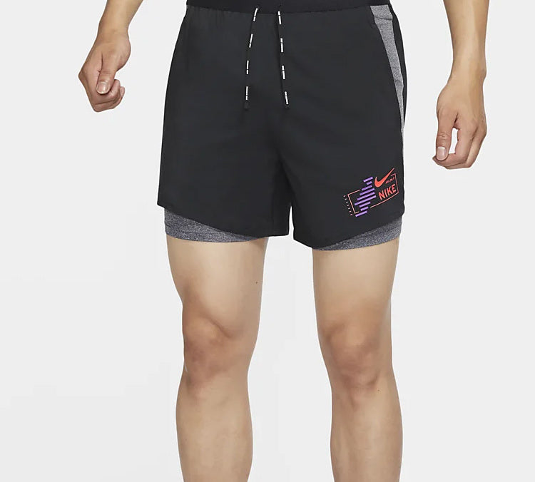 Image of Nike FLEX STRIDE FUTURE FAST 2-IN-1 Running Shorts Black CU5475-010