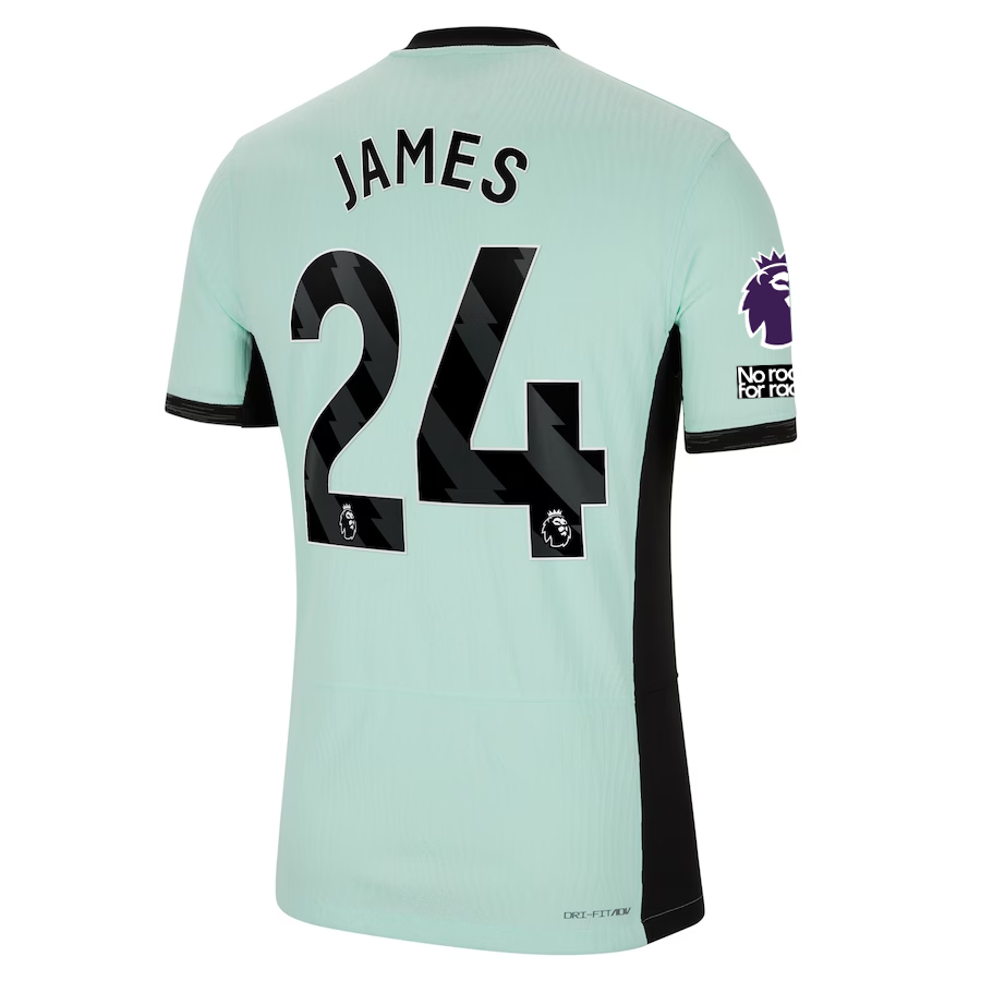 Nike Chelsea Authentic Reece James Match Vaporknit Third Jersey w/ EPL + No Room