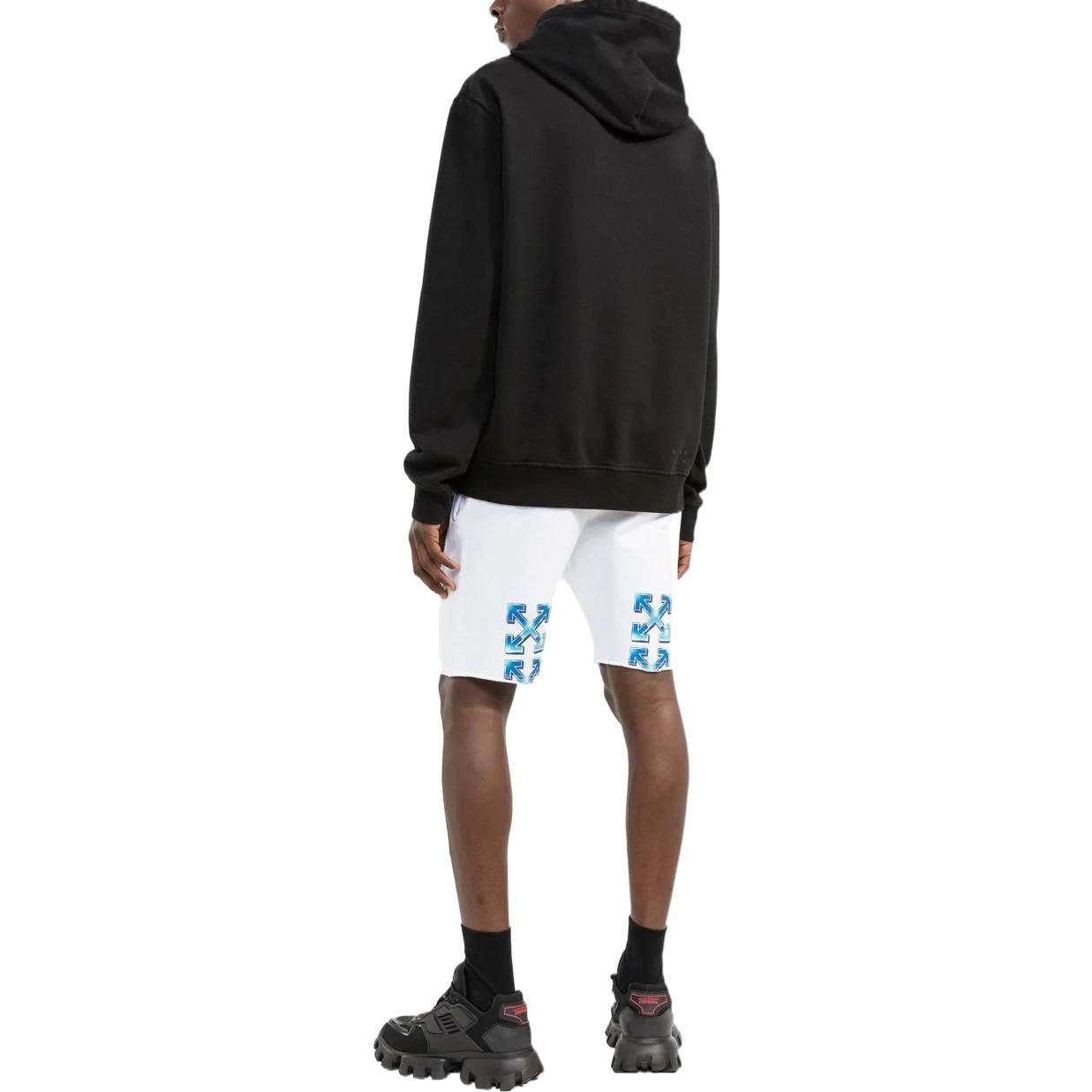 Men's OFF-WHITE FW22 Alphabet Logo Printing Casual Shorts Version White OMCI006S