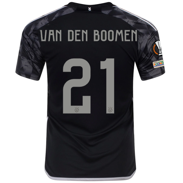 adidas Ajax Branco van den Boomen Drittes Trikot mit Europa-League-Aufnähern 23/24 (B