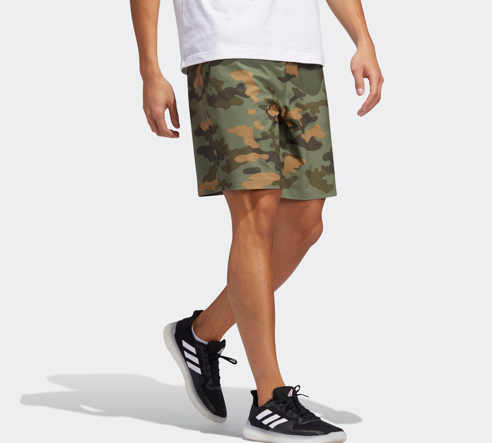 Image of adidas M Short Camo Camouflage Woven Sports Shorts Green FT2805