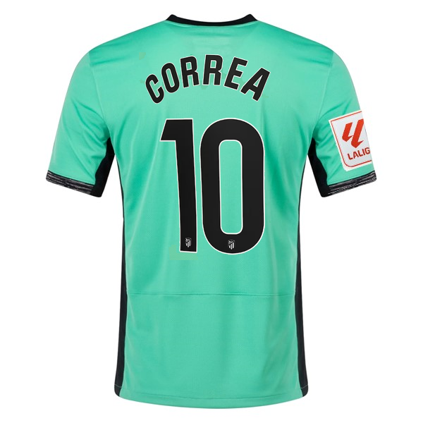 Image of Nike Atletico Madrid Ángel Correa Third Jersey w/ La Liga Patch 23/24 (Spring Gr