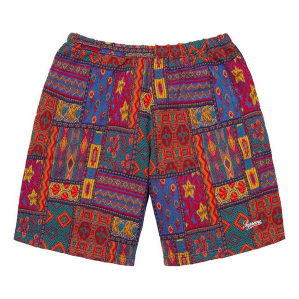 Image of Supreme SS20 Week 15 Patchwork Knit Short 'Black' SUP-SS20-694