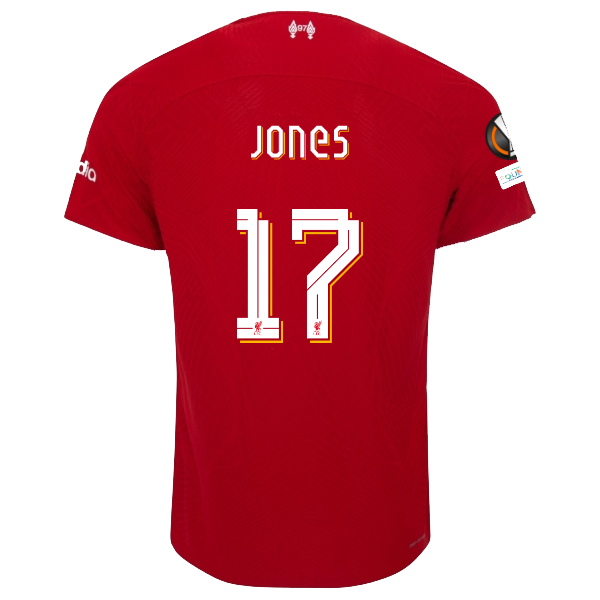 Nike Liverpool Authentic Curtis Jones Vaporknit Match Home Jersey w/ Europa Leag